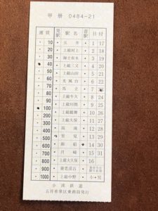 小湊車内補充券