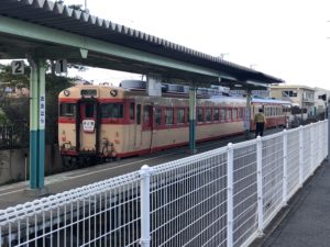 いすみ鉄道大原駅ホーム