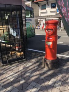 千頭駅前ポスト