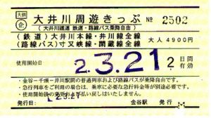 大井川周遊きっぷ