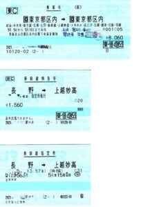 乗車券特急券
