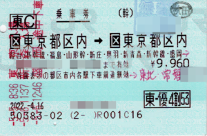 乗車券使用後